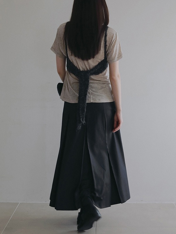 anuke ����̡��� Stripe Pleats Skirt 62620804 /����󥻥������Բľ��ʡ������ˤ�15���ޤ�¨��ȯ��(���˰ʳ�)��