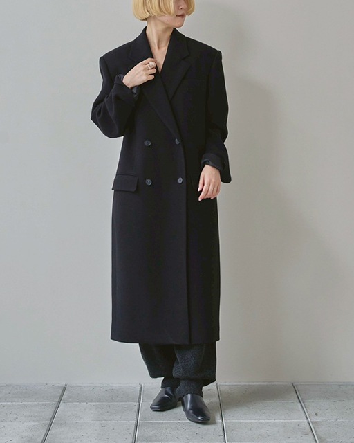 Todayful Wool100% Chester Coat 黒 36 TODAYFUL トゥデイフル Wool 100% Chester Coat 12520005 /キャンセル