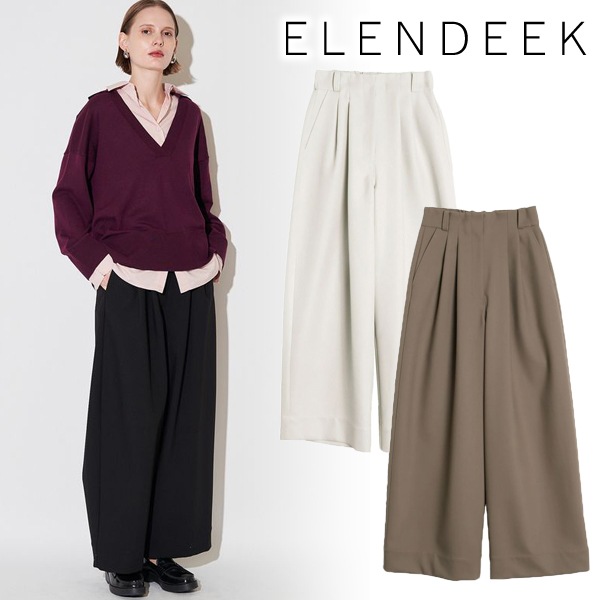 ��SALE60%OFF��ELENDEEK �����ǥ�����  TUCK WIDE REG PT ���å��磻�ɥ�å��ѥ�� 512560711901 /����󥻥������Բľ���  �������ˤ�15���ޤ�¨��ȯ��(���˰ʳ�)��