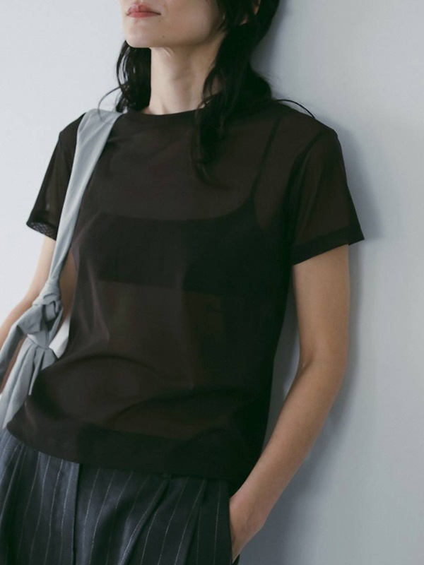 ��5���ָ���10%OFF 5/18(��)�ޤǡ�anuke ����̡���  Sheer Tulle T-Shirts 62610633  �ͥ��ݥ�����̵�� /����󥻥������Բľ��� �������ˤ�15���ޤ�¨��ȯ��(���˰ʳ�)��