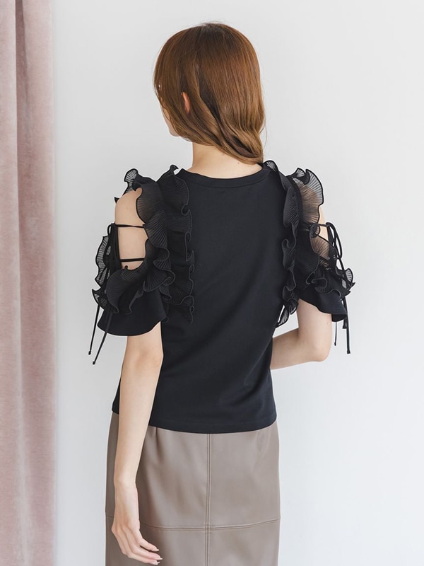 期間限定20%OFF】SNIDEL スナイデル プリーツフリルカットプル