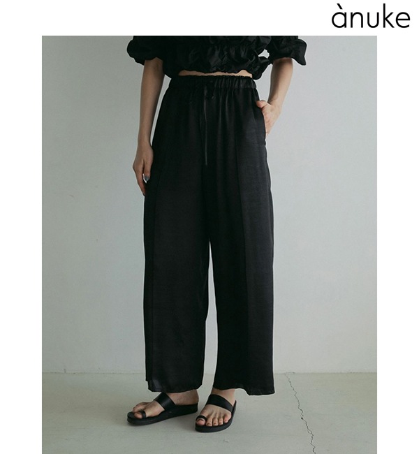 ��SALE60%OFF��anuke ����̡���  Piping Satin Pants 62510704 /����󥻥������Բľ��ʡ������ˤ�15���ޤ�¨��ȯ��(���˰ʳ�)��