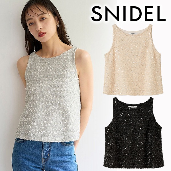 ��SALE50%OFF��SNIDEL ���ʥ��ǥ�  ��᥿�󥯥ȥåץ� SWCT254130  /����󥻥������Բľ��ʡ������ˤ�15���ޤ�¨��ȯ��(���˰ʳ�)��