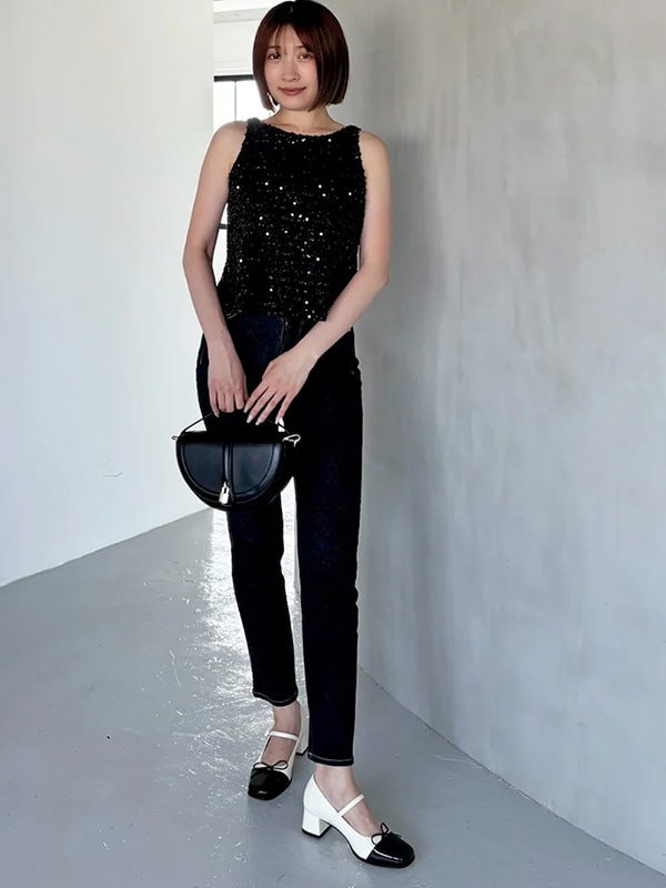 ��SALE50%OFF��SNIDEL ���ʥ��ǥ�  ��᥿�󥯥ȥåץ� SWCT254130  /����󥻥������Բľ��ʡ������ˤ�15���ޤ�¨��ȯ��(���˰ʳ�)��