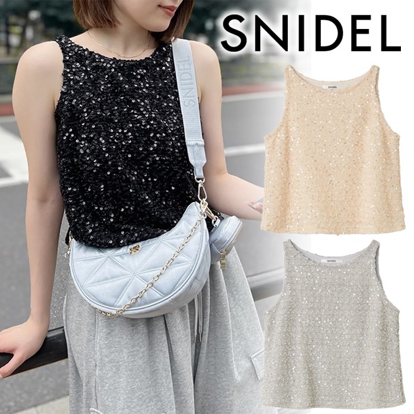 ��SALE50%OFF��SNIDEL ���ʥ��ǥ�  ��᥿�󥯥ȥåץ� SWCT254130  /����󥻥������Բľ��ʡ������ˤ�15���ޤ�¨��ȯ��(���˰ʳ�)��