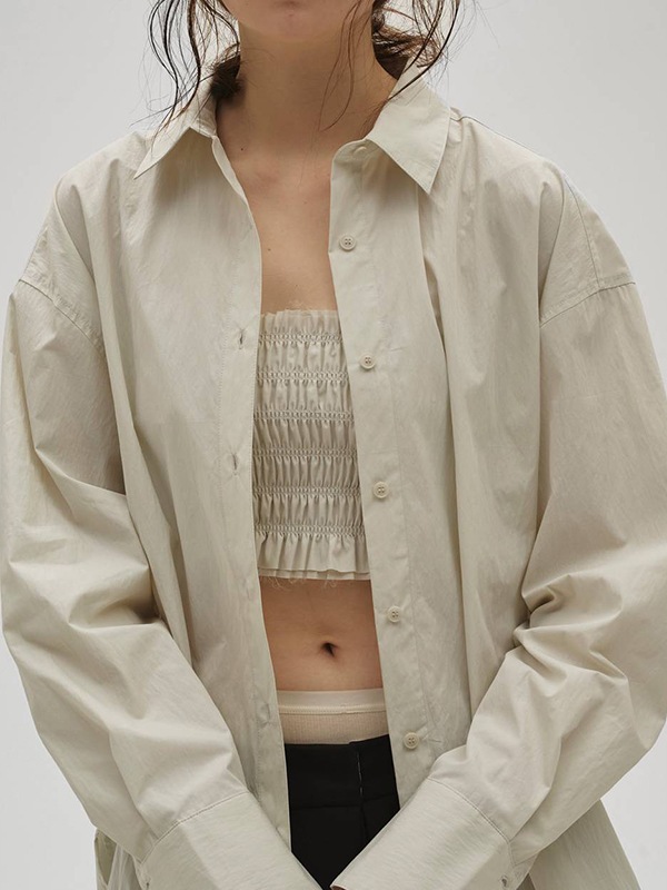 SOLD OUT】TODAYFUL トゥデイフル Shirring Bustier Layered Shirts