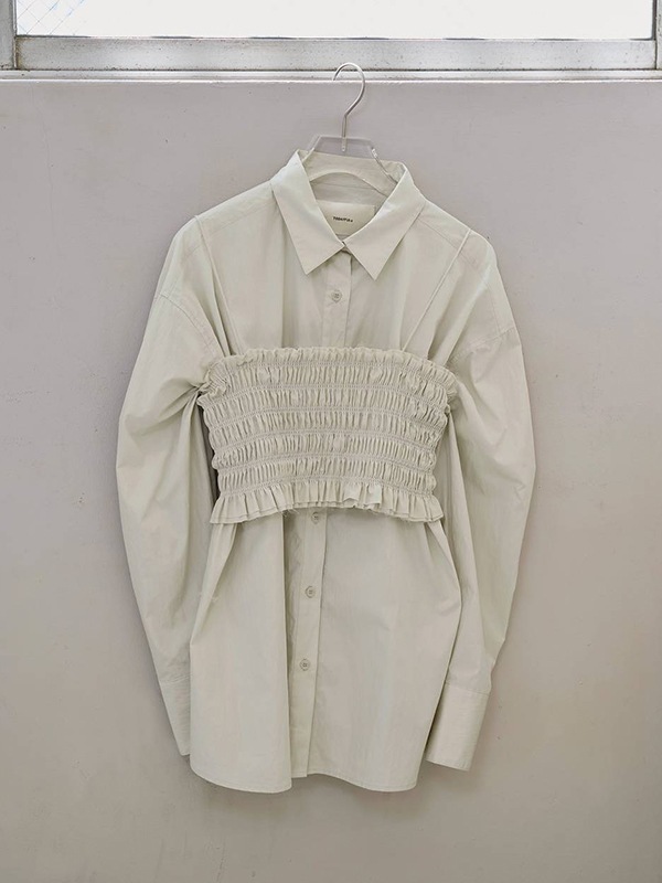 SOLD OUT】TODAYFUL トゥデイフル Shirring Bustier Layered Shirts