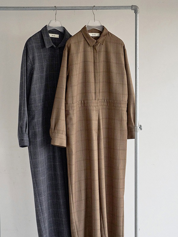 anuke ����̡��� Check Shirts Combinaison 62620309 /����󥻥������Բľ��ʡ������ˤ�15���ޤ�¨��ȯ��(���˰ʳ�)��