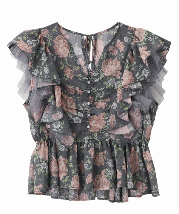 SALE20%OFF】COCODEAL ココディール ラッフルフラワーギャザーブラウス