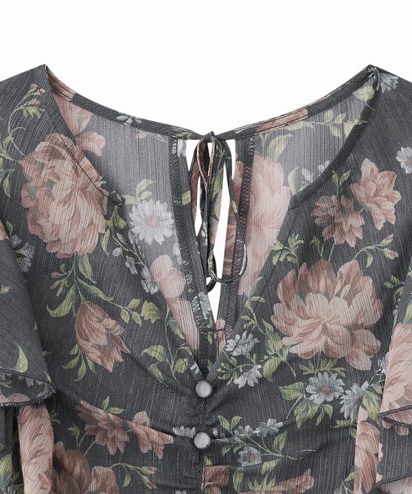 SALE30%OFF】COCODEAL ココディール ラッフルフラワーギャザーブラウス