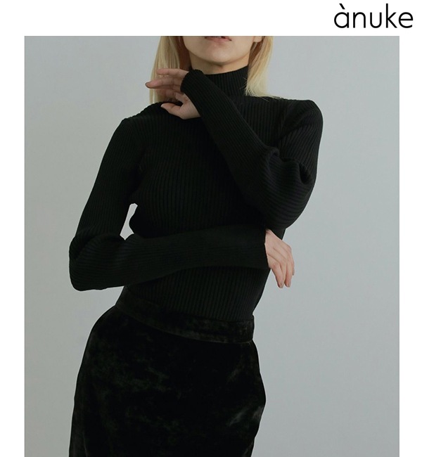 anuke ����̡���  Slit Turtle Knit 62520530 /����󥻥������Բľ���  �������ˤ�15���ޤ�¨��ȯ��(���˰ʳ�)��