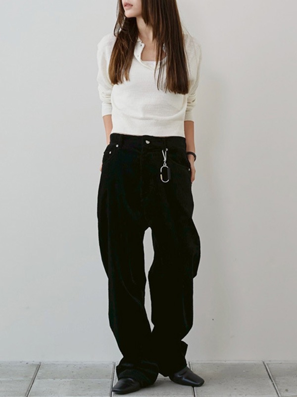 TODAYFUL �ȥ��ǥ��ե�  Boyfriend Cotton Pants 12610702  /����󥻥������Բľ��� �������ˤ�15���ޤ�¨��ȯ��(���˰ʳ�)��