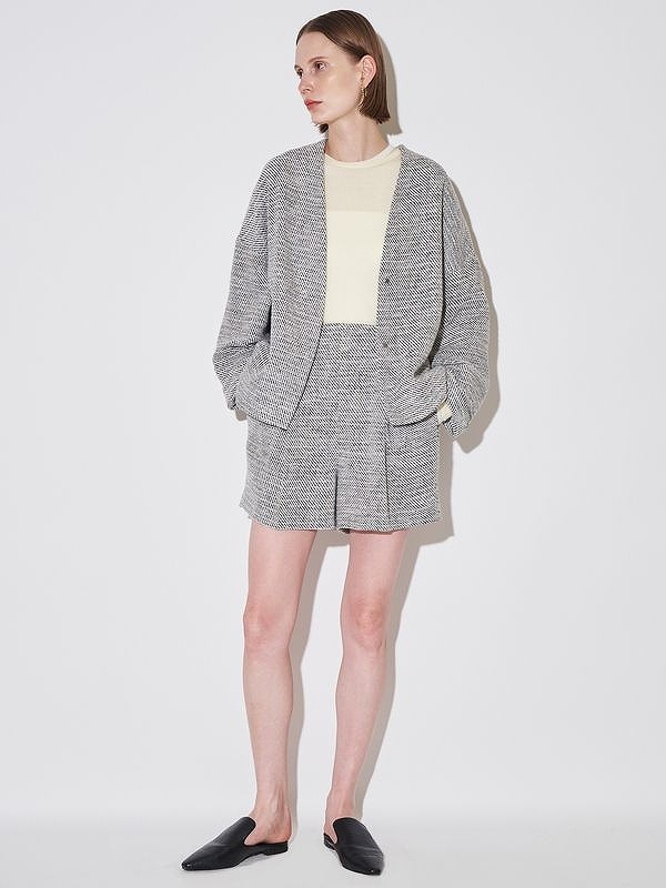 期間限定10%OFF】ELENDEEK エレンディーク TWEED FORM SHORT CT