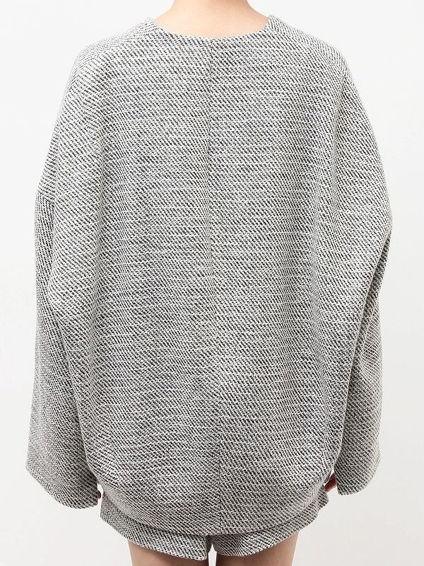 エレンディーク ツイードフォルムショートコート ノーカラージャケット SOLD OUT】【期間限定10%OFF】ELENDEEK エレンディーク TWEED FORM