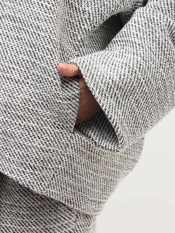 エレンディーク ツイードフォルムショートコート ノーカラージャケット SOLD OUT】【期間限定10%OFF】ELENDEEK エレンディーク TWEED FORM