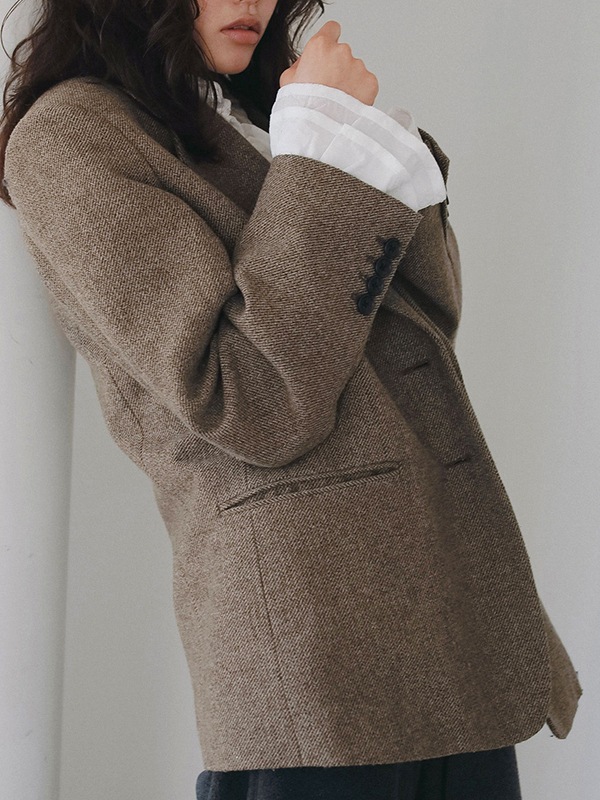 anuke ����̡��� Herringbone Wool Jacket 62620104 /����󥻥������Բľ��ʡ������ˤ�15���ޤ�¨��ȯ��(���˰ʳ�)��