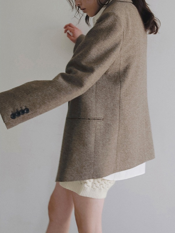 anuke ����̡��� Herringbone Wool Jacket 62620104 /����󥻥������Բľ��ʡ������ˤ�15���ޤ�¨��ȯ��(���˰ʳ�)��