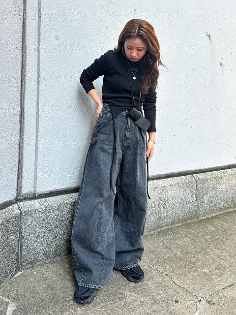 ungrid ウエストタックカーブデニム SALE40%OFF】Ungrid アングリッド ウエストタックカーブデニム