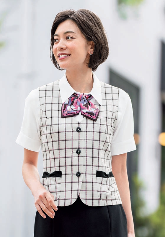 BONOFFICE(ボンオフィス) 柄物ベスト AV1821 BONMAX(ボンマックス