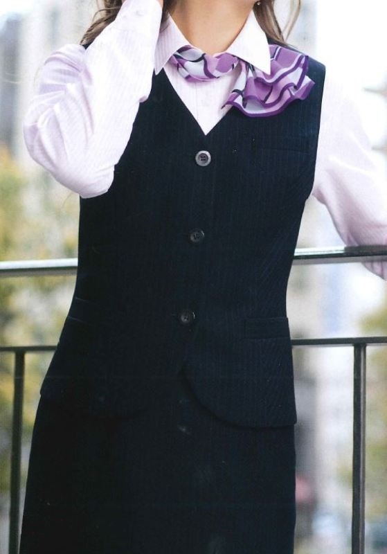 色: U5030(ﾁｬｺｰﾙｸﾞﾚｰ)】[ユニレディ] レディースベスト U5 振り切っ 