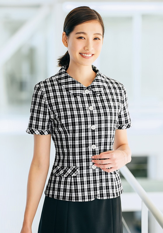 ピエ オーバーブラウス 15号 ピエ L5560-01 オーバーブラウス 5号-15号