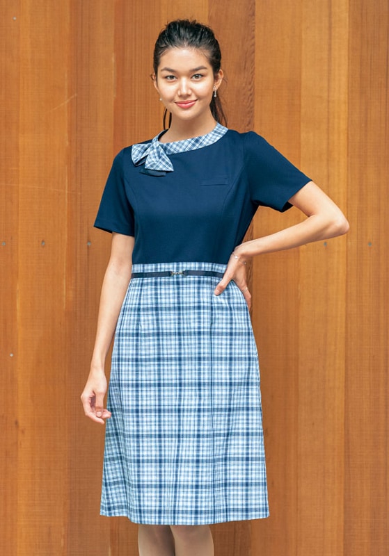 UNILADY(ユニレディ) 半袖ワンピース U42050 | UNIPRO OFFICE WEAR