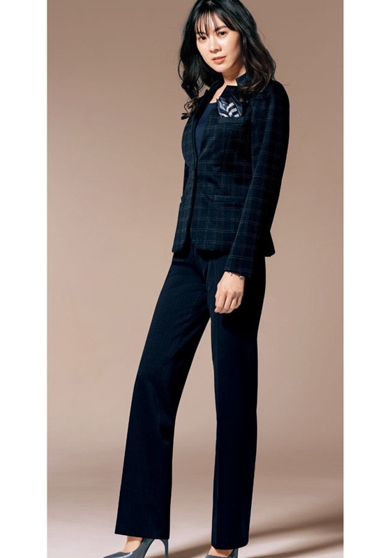 ノーブル ローウエストパンツ 追加》ウールギャバスラックスパンツ