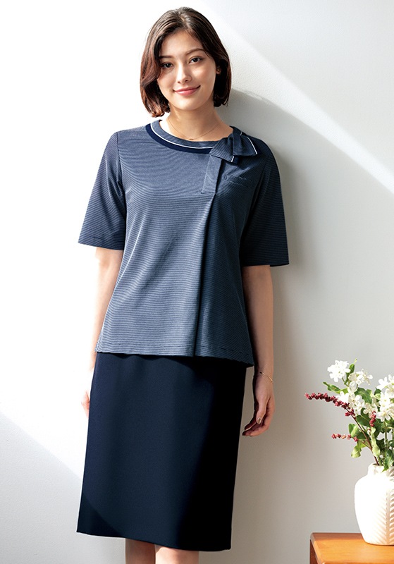 武蔵野ユニフォーム] UNILADY サマージャケット セミフレアスカート