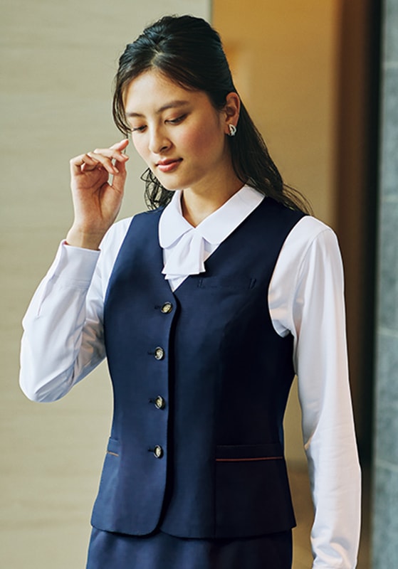 Pieds(ピエ) レディースベスト 46011 | UNIPRO OFFICE WEAR｜ユニプロ