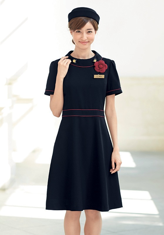 ぽむ❤︎ enjoie(アンジョア) ワンピース 66460 | UNIPRO OFFICE WEAR｜ユニプロ
