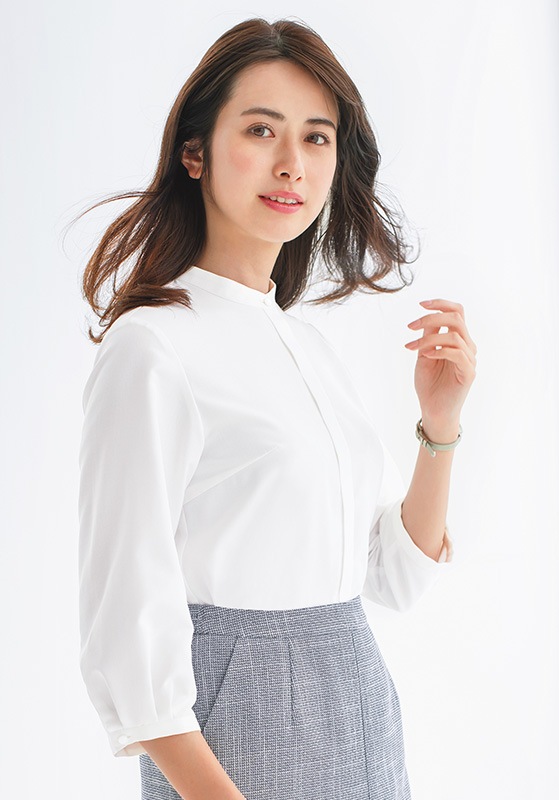 シャツ/ブラウス(長袖/七分) AMERI TWINKLE PUFF SLEEVE SHIRTS Ameri（アメリ）の「TWINKLE PUFF SLEEVE SHIRTS（シャツ/ブラウス