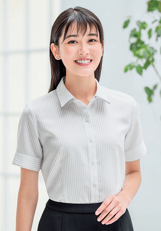 BONOFFICE(ボンオフィス) 半袖ブラウス RB4556 BONMAX(ボンマックス