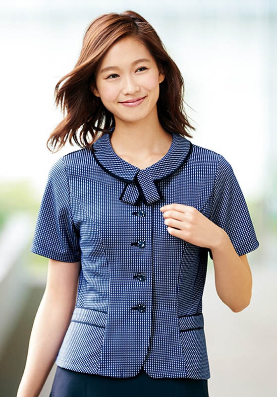 ALPHA PIER (アルファピア) オーバーブラウス(リボン付き) AR1605  