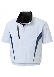 サンエス SUN-S チタン加工 空調風神服 半袖ブルゾン KF100/10000|ファン付き|ブルゾン・ジャンパー