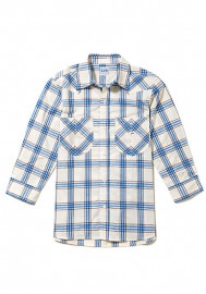 Lee WORKWEAR メンズウエスタンチェック七分袖シャツ LCS46007 ボンマックス BONMAX|春夏長袖|シャツ