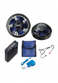 アイトス AITOZ パワーファンスターターキット（ファンブラック×ブルー）（SKSP01） AZ-865943|女性用・男女兼用|その他