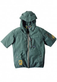 �������ե���ƥ��� I'Z FRONTIER ��Ĵ�� ���������������󥷥��ƥ� �ե�ϡ��ͥ��б� Ķ�ý�Ⱦµ�ա��ǥ��åɥ��㥱�å� ULTRA DEODORIZATION A.S SHORT SLEEVES HOODED JACKET 10085