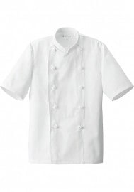 SEVEN UNIFORM セブンユニフォーム コックコート アンダーカバー付き 男女兼用 半袖 AA422|コックコート