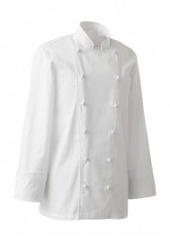 SEVEN UNIFORM セブンユニフォーム 超長綿 ドレスコックコート 男女兼用 長袖 AA461|コックコート