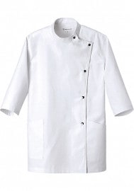 SEVEN UNIFORM セブンユニフォーム 抗菌白衣 レディース 七分袖 AA775|調理白衣