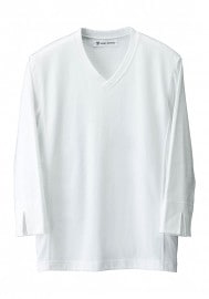 SEVEN UNIFORM セブンユニフォーム ニットシャツ 男女兼用 七分袖 CU2697|接客用シャツ