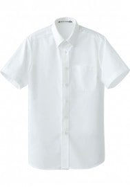 SEVEN UNIFORM セブンユニフォーム 抗菌ボタンダウンシャツ 男女兼用 半袖 CH4455|接客用シャツ