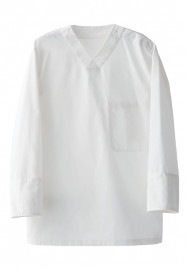 SEVEN UNIFORM セブンユニフォーム リブ付八分袖スクラブ プルオーバーシャツ 男女兼用 CH4472|接客用シャツ