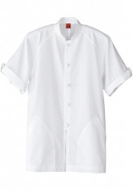 SEVEN UNIFORM セブンユニフォーム ヘアコードコート 男女兼用 半袖 QA7303|コックコート