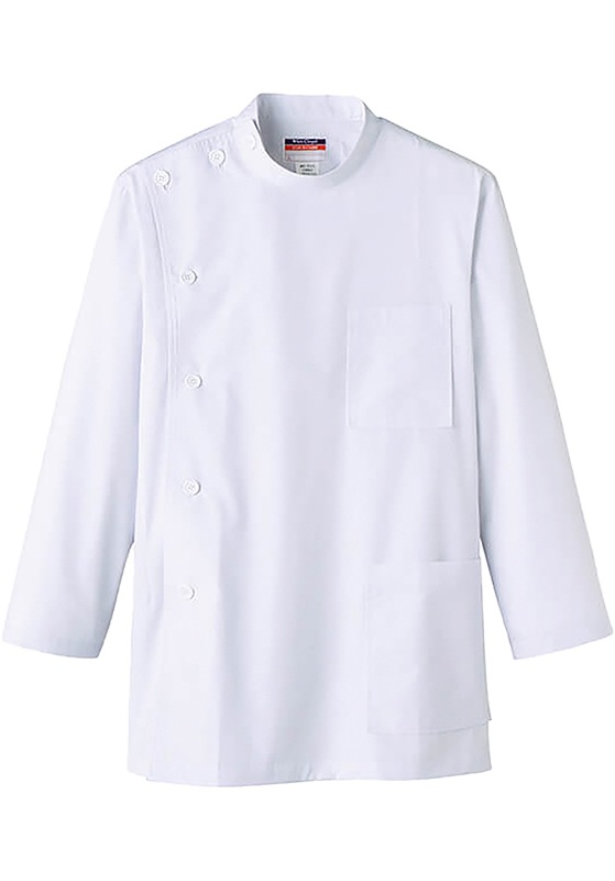 サーヴォ SerVo 男性用横掛白衣長袖 抗菌 MR-523 | UNIPRO WORK WEAR