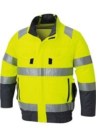 サンエス SUN-S 空調風神服 フルハーネス対応HI−VIS長袖ブルゾン KF92521G|ファン付き|ブルゾン・ジャンパー