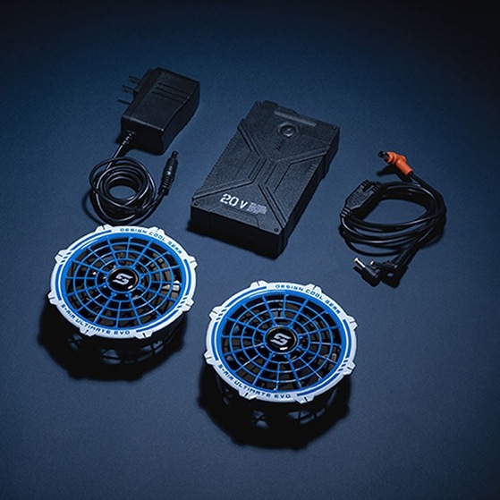 シンメン SHINMEN S-AIR ULTIMATE EVO 20Vファンバッテリーフルセット
