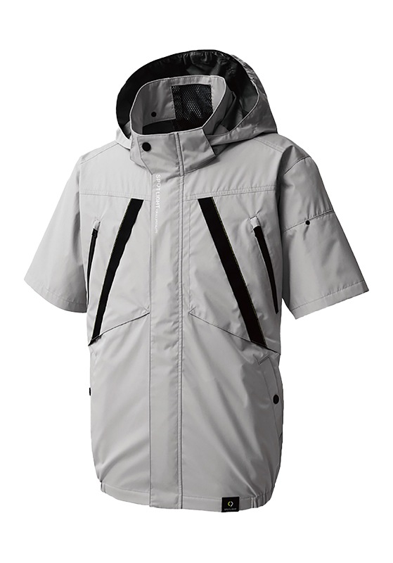 【２枚セット】Color:シルバー サンエス(SUN-S) 空調風神服 半袖　M 2枚セット】Color:シルバー サンエス(SUN-S) 空調風神服 半袖 M 2枚