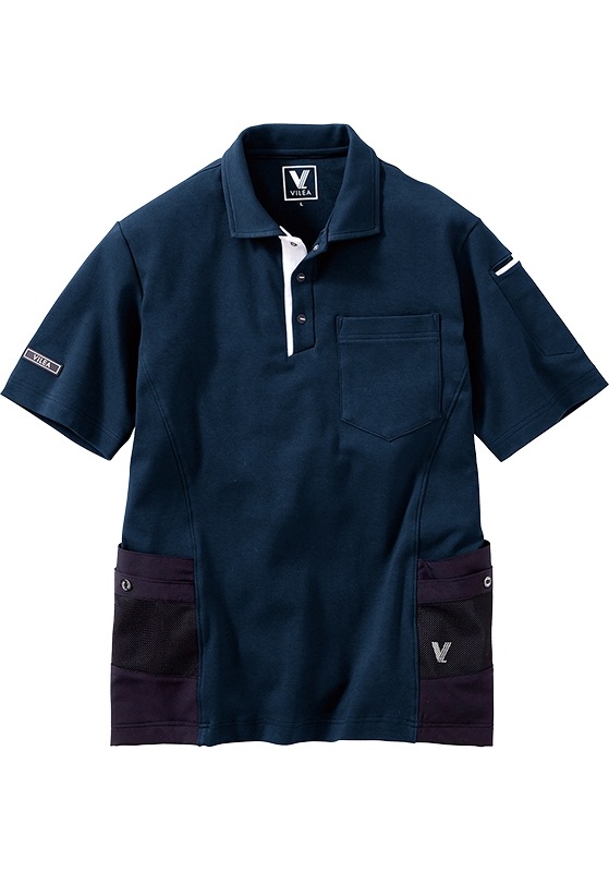 HOOH 鳳皇 VILEA 村上被服 ユーティリティ半袖ポロシャツ 705 | UNIPRO
