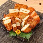 [中新商店]  串木野中新さつまあげセット(冷凍2袋) (中新Aパック(人参天、海老薩摩、ゴボウ天 各2個)、中新Bパック(さつまいも天、高菜天、骨挽きいわしの昔さつま揚げ 各2個)